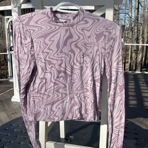 Purple crop top
